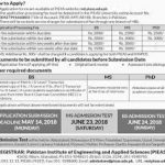 PIEAS University Islamabad Admission 2022 Last Date and Fee Structure
