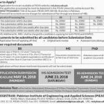 PIEAS University Islamabad Admission