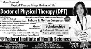 Federal Institute Of Health Sciences Lahore Admission
