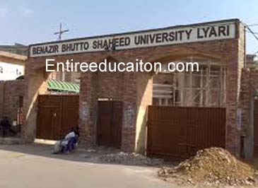 Benazir Bhutto Shaheed University Lyari Karachi Admissions