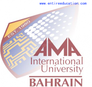 AMA International University Bahrain Logo