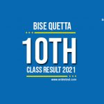 BISE Quetta 10th Class Result 2022 - Quetta Matric Result