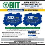 BARANI Institute of Information Technology Rawalpindi BIIT Merit List