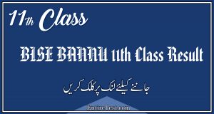 BISE BANNU 11th Class Result