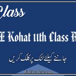 BISE Kohat 11th Class Result