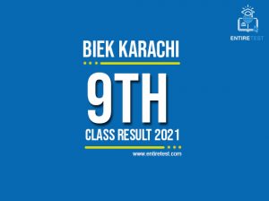 BIEK Karachi 9th Class Result