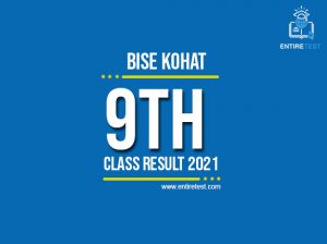 BISE Kohat 9th Class Result