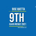 BISE Quetta 9th Class Result 2022 - SSC Part 1 Result  - Check Online
