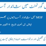 FINANCE DIVISION GOVERNMENT OF PAKISTAN JOBS 2021: