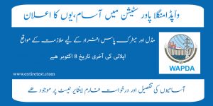WAPDA LATEST JOBS 2021 For MANGLA POWER STATIONS: