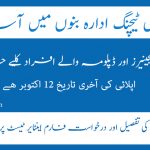 Medical Teaching Institute BANNU Jobs 2021: